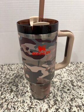 Stanley Post Malone Camo Travel Tumbler with Handle - With Packaging New 40 Oz